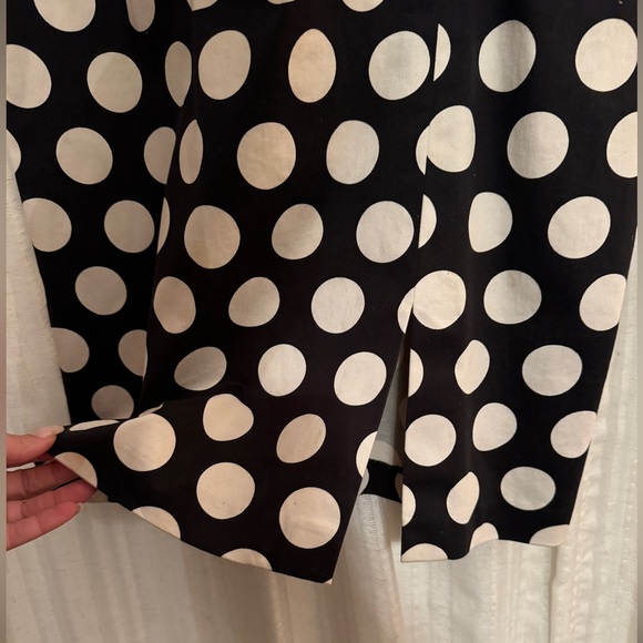 Vintage 90s Black and White Polka Dot Mini Party Dress Size 6 - Picture 8 of 9